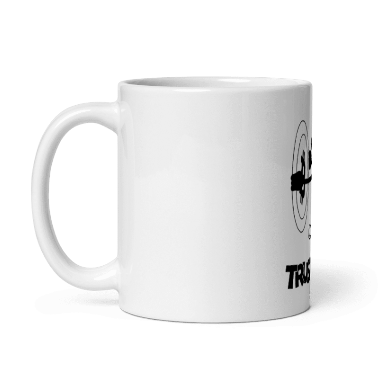 BTC-Weiße, glänzende Tasse